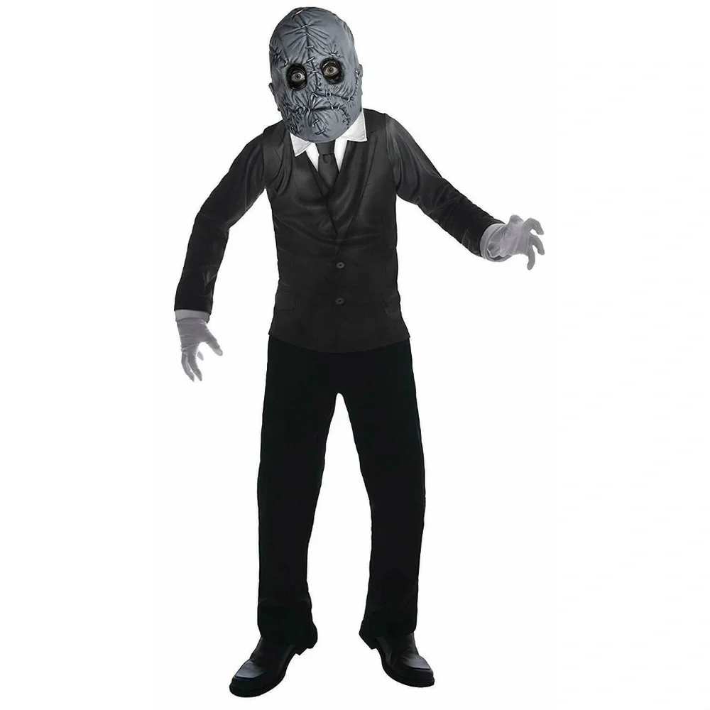 NEW Mr Slim Creepy Pasta Halloween Costume Boy Medium Large